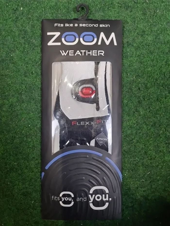 ZOOM Weather Golfhandschuhe – Kinder (Weiß, Schwarz, Rot / Links / One Size)