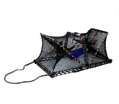 Zusammenklappbare Krabbenfalle, Haustiernetz 10 mm 80x40x36 cm