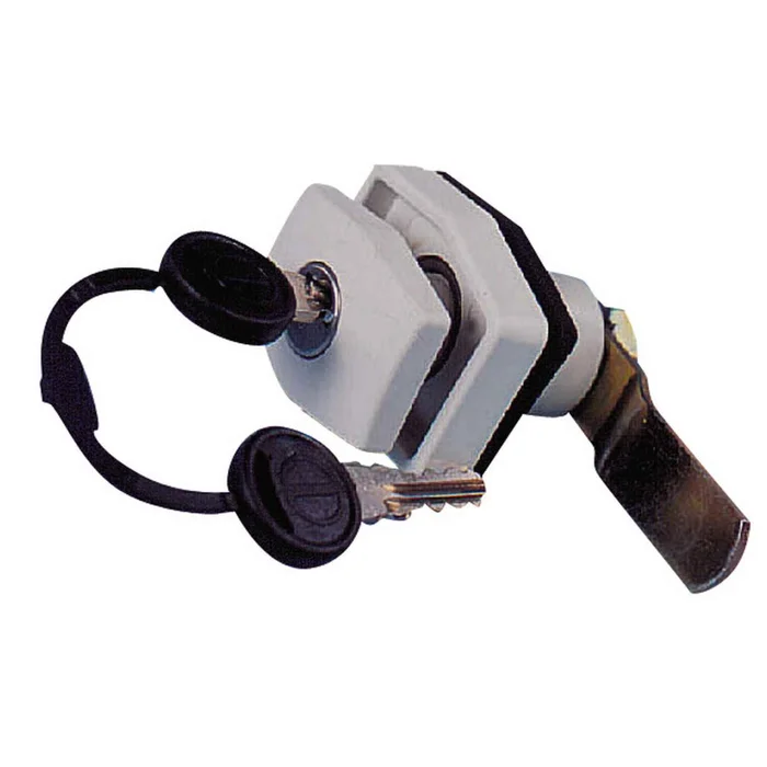 Zuschlaggriff mit Schloss und 2 Schlüsseln Farbe: Schwarz